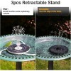 AISITIN 3.5W Solar Fountain Pump, LED Lighting Solar Water Pump