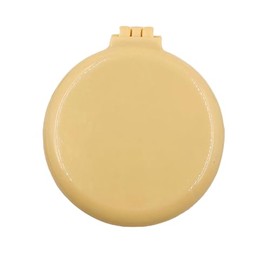 Cepillo de Pelo Plegable con Espejo, Mini Cepillo de Bolsillo Redondo para Cabello Liso y Rizado, Peine de Masaje Compacto, Tamaño de Viaje, para Muje