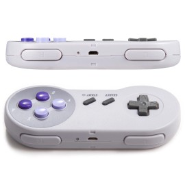 Unbranded Wireless USB SNES Retro Controller Gamepad Joypad For Win PC MAC Linux Raspberry - Purple