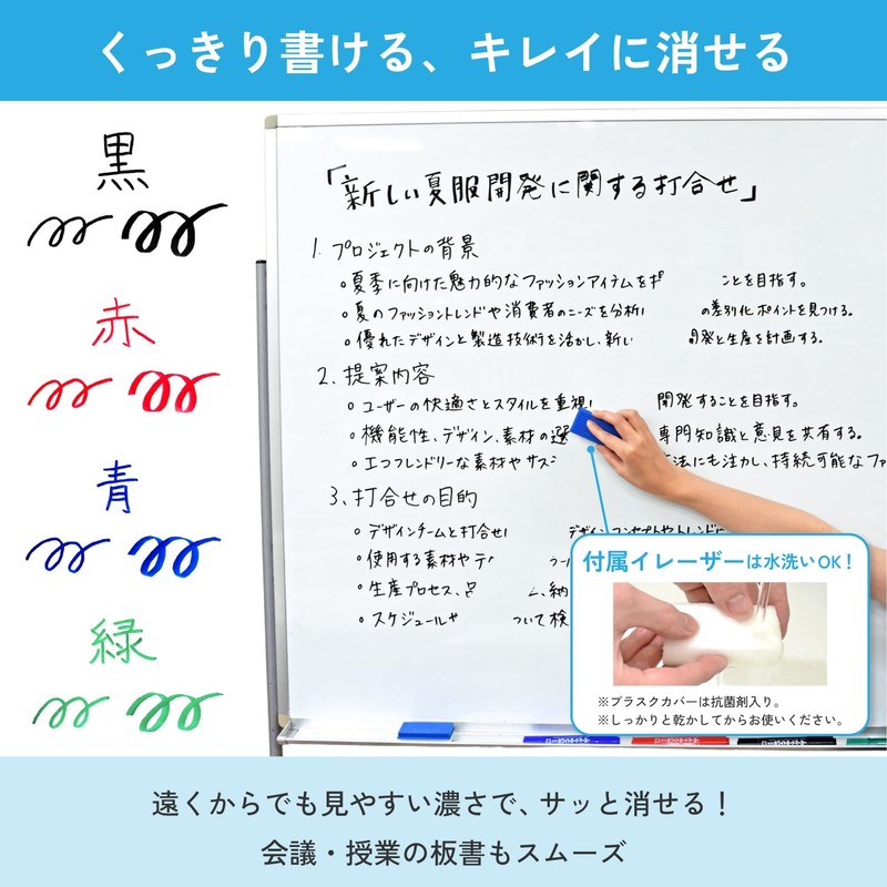 Sakura Crepas WBKT4ES Dry Erase Marker, Twin, Round and Square