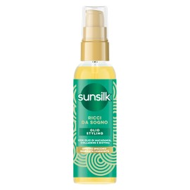 Sunsilk Traumlocken Styling-Öl für lockiges Haar, für Locken ohne Frizz-Effekt, ultra-leichte Textur, mit Macadamia-Öl, Kollagen und Biotin, 75 ml