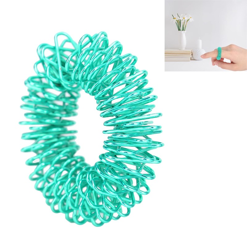 Massage Finger Rings, Acupressure Ring Spiky for Hand Spinner Finger