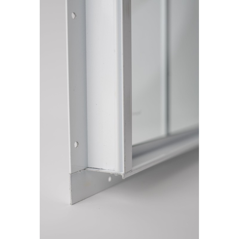 10" x 29" White Transom Shed Window, Tempered Glass, Great