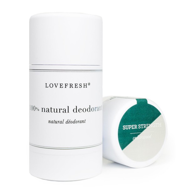 Lovefresh - Natural Super Strength Deodorant | Aluminum Free (Cedar & Saffron) (3.7 oz)