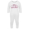 Hippowarehouse Will You Be My Godmother (Pink) Baby Romper All