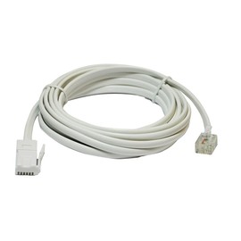 6 m White Replacement Telephone Line Cord