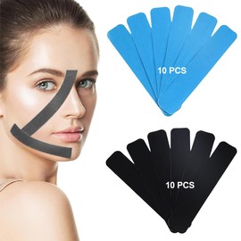 JYNVO 20 Stück Face Lifting Tape,Tape Falten Gesicht, Anti Falten Pflaster, Zornesfalte Pflaster, Facial Patches für Straffung und Straffung der Haut