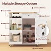 MAHANCRIS Kitchen Island with Power Outlet, Kitchen Storage Island with