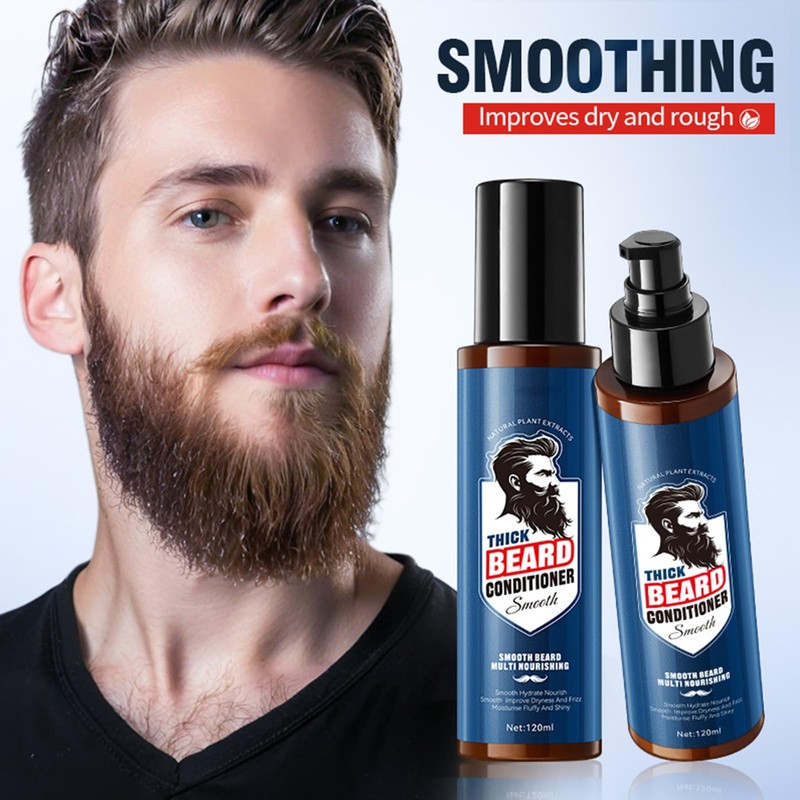 Beard Bartconditioner Mit Arganöl, Bart-Pflegeconditioner Natürlicher Bartconditioner Für Weichen, Gepflegten