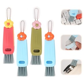Cepillo para Lavar Termos 4PCS,Cepillo Botellas Multifuncional 3en1 | Cepillo para Botellas Portátil,Cepillo de Limpieza/Termos de Ranuras y Grietas p