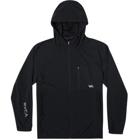 RVCA Men's Standard Sport Yogger II 4-Way Stretch Windbreaker Jacket, Black S125