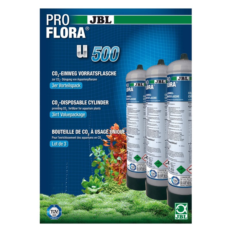 JBL ProFlora u500 2 (CO2 Vorratsflasche) 3 Stück