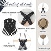 Yulejo Macrame Hat Hangers Boho Hat Rack Cowboy Hat Hanger