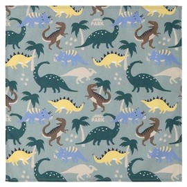 GRINLAB Kids' Lunch Cloth, Placemat, Lunch Napkin, Boys, Girls, Lunch Cloth, Large Size, For Kids, Kids, Kindergarten, Elementary School, Nursery, Kindergarten B: Dinosaur/Green