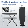Ironing Board 43x13 with Iron Rest, RAINHOL Compact Iron Board