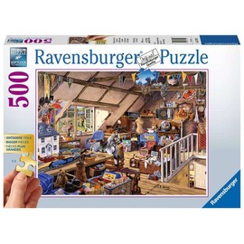 Ravensburger Puzzle 13709 - Grandmother Attic - 500 Pieces Puzzle for Adults, Larger Pieces for Easy Puzzling