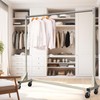 Simple Houseware Industrial Grade Z-Base Garment Rack, 500lb Load with