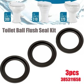 doubl_2542 Toilet Flush Ball Seal 3pcs/set 385311658 For Dometic 300 310 320 RV