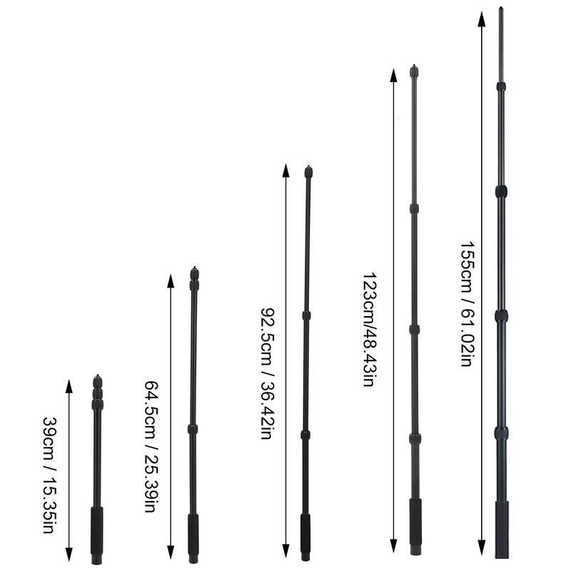 Mic Boom Arm Portable Soft Foam Handle Easy Operation Aluminium