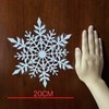 Caiery 300 Pieces Christmas Reindeer Snowflakes Window Stickers Christmas Decoration