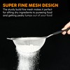 Pack of 3 Black Sieves and Strainers Set - Metal