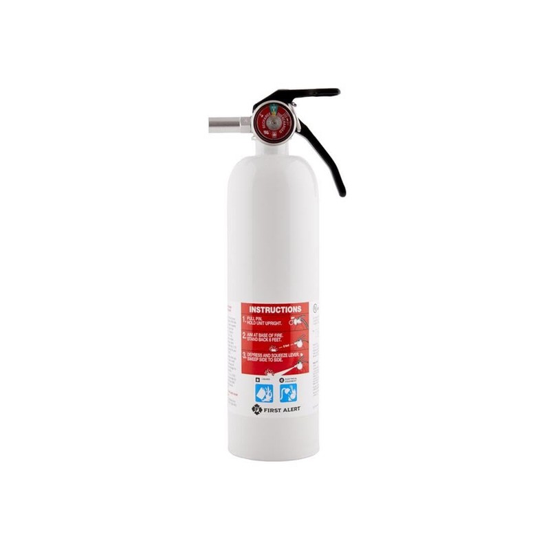 First Alert REC5 Recreation Fire Extinguisher, UL Rated 5-B:C, White,