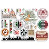 A5 Sticker Sheet Florence Landmarks Vinyl Stickers - Italy Italian