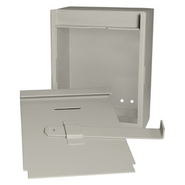 Sturdy Lockable Wall-Mounting charity Donation collection Box Heavy Duty Thick Metal Secured Charity Box Fundraising Donation and Ticket Box With pre drilled holes Size 9" H x 7" W x 4" D Side Lock