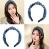 Denim Knot Headband Blue Jeans Headbands Cloth Top Knot Hair