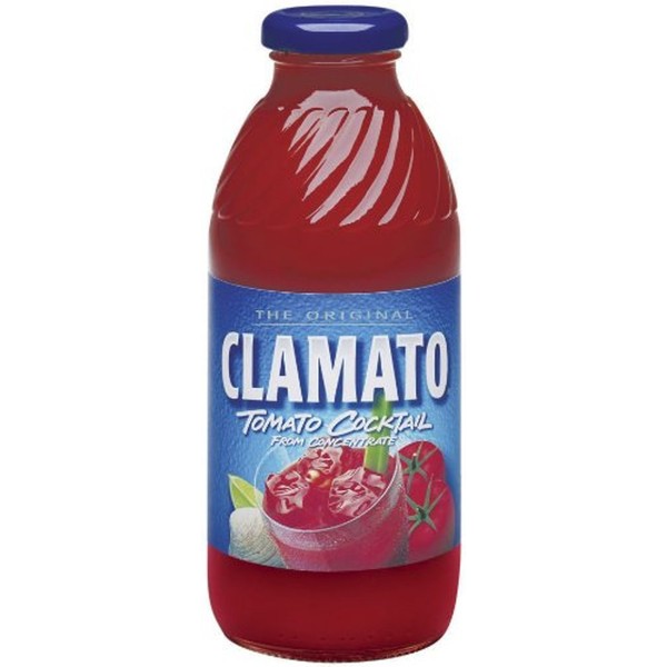 Clamato Juice, 16-Ounce Glass Bottles (Pack of 12)