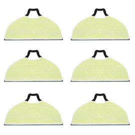 HUAYUWA 6 Pack Steam Mop Replacement Pads Compatible with Shark RV2410 2610WD 2610WA/WFUS Sweeper Robot, Washable Microfiber Soft Pads 184x304mm