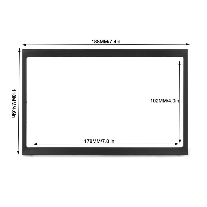 Double DIN Installation Dash Kit 7 Inch Car Radio Mount