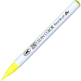 Kuretake Zig Clean Colour Real Brush Water Based Dye Pen - Brush Tip
