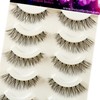 5 Pairs Eyelashes Natural Wispy Long Thick Black Handmade False