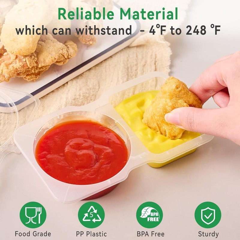 WYSYZJJ 20 packages of reusable snack containers with lids, snack