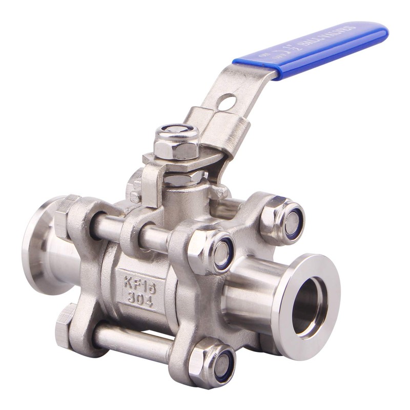 DERNORD Vacuum Ball Valve 304 Stainless Steel Clamp Valve with