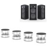 4PCS Spring Speaker Spikes Sound Dampening Feet for HiFi Amplifier/Speaker/Turntable/PlayerSilver