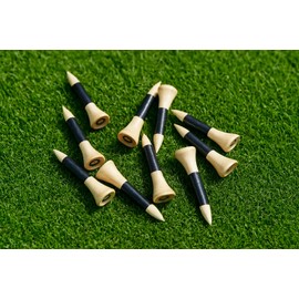 Star Emporium Bamboo Golf Tees, 38mm Length, Resealable 25 Pack
