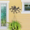 BIMUYI Cast Iron Octopus Hook, Decorative Key Holder, Antique Coat