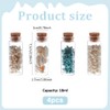 MAYJOYDIY 4 Pcs Marine Elements Transparent Glass Wishing Decoration Bottle