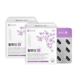 Chong Kun Dang Empress's Spring Menopausal Gamma-Linolenic Acid 1+1 Box (2 Months Supply) Pomegranate Fruit PMS Nutrient / 황후의봄 갱년기 감마리놀렌산 1+1박스(2개월분) 회화나무열매 PMS영양제