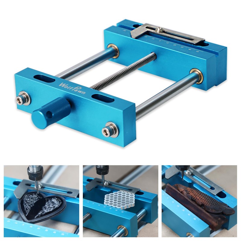 WolfPawn Aluminum Profile Worktable Bench Vise Clamp High-Precision CNC Router