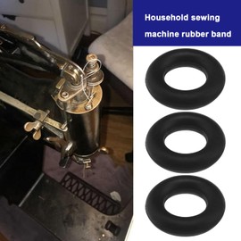 Be In Your Mind Pack of 8 30 x 16 mm Bobbin Winder Sewing Part Home Sewing Machine Rubber Ring Old Sewing Machine Rubber Ring Thread Wrap Leather Ring Compatible with Singer 29-4 29K51