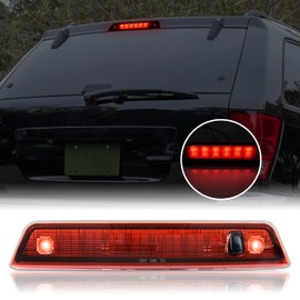 KEWISAUTO - Luz de freno LED de tercera parte trasera para Jeep Grand Cherokee 2005-2010, montaje de luz de parada trasera central para Jeep Grand Cherokee 2005-2010 Accesorios (rojo)