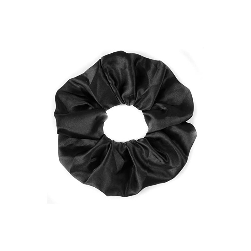 Mytoptrendz® Plain Satin Hair Scrunchies Ponytail Hair Tie Traceless Luxurious