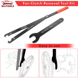 BILITOOLS Fan Clutch Removal Tool Kit, Fan Clutch Wrench Set 22 36 40 47 51 MM with Pulley Holder