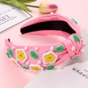 NVENF Flower Headbands for Women Beaded Pink Floral Headbands Rhienstone