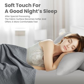 Sophia & William Dark Gray Vintage Quilt King Size, Soft Damask Ultrasonic Quilt, Lightweight Reversible Coverlet, Embossed Pattern Bedspread for All Season - Dark Gray, 1 Quilt 106×96"