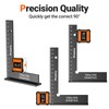150x100mm Precision Right Angle Positioning Block, Preciva Aluminium Square, Layout