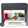 FOYUEE Raised Planter Box with Legs Outdoor Elevated Garden Bed